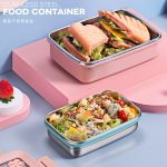 Stainless Steel Insulated Lunch Box | Leak-Proof 4-Sided Lock Food Container for School & Office - Image 2