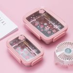 Stainless Steel Insulated Lunch Box | Leak-Proof 4-Sided Lock Food Container for School & Office