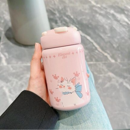 360m Cute Stainless Steel Vacuum Water Bottle with Handle