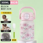 Mini 6 Stainless Steel Thermos Cup, Portable and Stylish Water Bottle for Girls, Children, and Students, with a Straw - Image 2