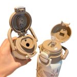 Mini 6 Stainless Steel Thermos Cup, Portable and Stylish Water Bottle for Girls, Children, and Students, with a Straw - Image 5