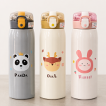 500ml Stainless Steel Water Bottle | Panda, Deer & Rabbit Design