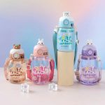 Kids BPA-Free Straw Water Bottle with Carry Strap – 620ml - Image 7