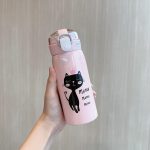 350ml Stainless Steel Water Bottle | Vacuum Insulated | Leak Proof | Cute Cat Design